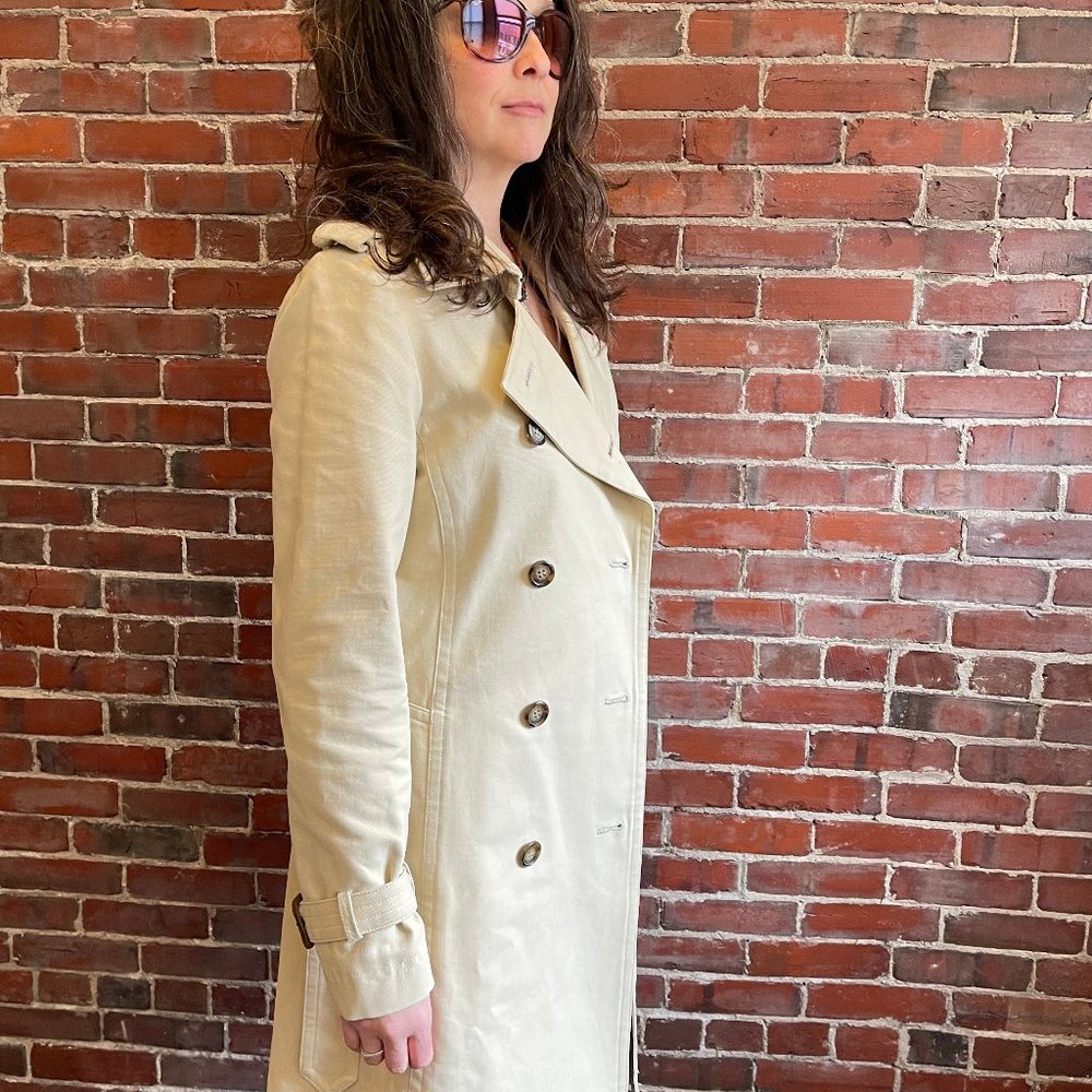 French Connection FCUK Tokyo Japan custom design SAMPLE belted trench coat - Picture 6 of 6
